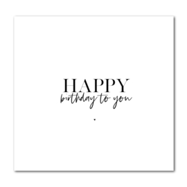 Dubbele kaart | Happy birthday to you | Stationery & Gift