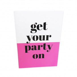 Dubbele kaart | Get your party on | Studio Stationery