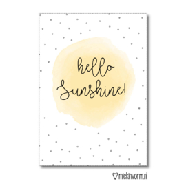 Kaart | Hello Sunshine | MIEKinvorm