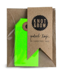 Cadeaukaartjes | neon groen | Knot & Bow