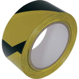 MARKERINGSTAPE KIP 339 - GEEL-ZWART  50mm x 33m (wordt verkocht per 36 rollen) - € 5,60 / rol excl. BTW
