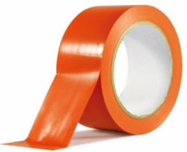 PVC TAPE BOUW - ORANJE - 50mm x 33m (wordt verkocht per 36 rollen)