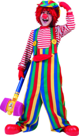 Striped clown Overalss maat 116