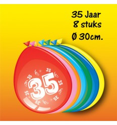 35 jaar ballonnen