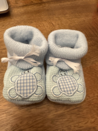 slofjes  blauw schilpadje  (0 tot 3 maanden)