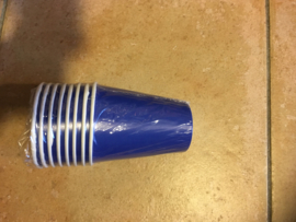 Bekertjes Cobalt blue  8 stuks