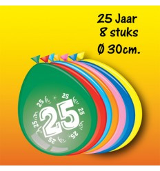 25 jaar ballonnen