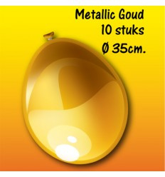 Metallic Goud 10 stuks