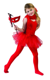 Ballerina red dress maat 116