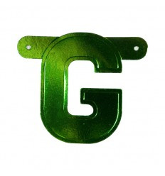 Banner letter G groen 1 pcs