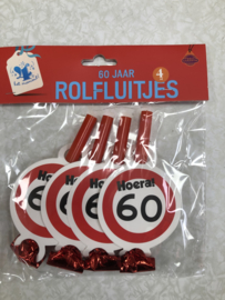 4 rolfluitjes 60 jaar