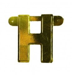 Banner letter H Goud 1 pcs