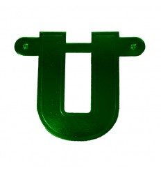 Banner letter U  groen 1 pcs