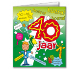 Verjaardagskaart 40 jaar Man