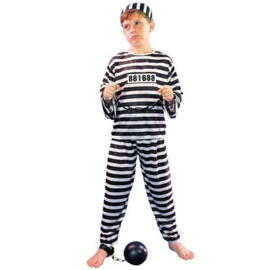 Boef Prisoner Shirt,pants.hat 10-12 jaar