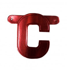 Banner letter C  Rood 1 pcs