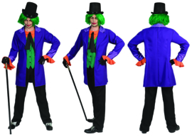 The joker man  maat 48/50 paars/groen/oranje