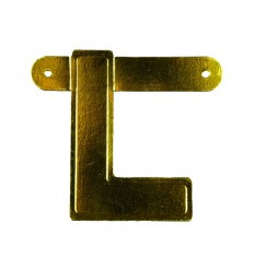 Banner letter L  Goud  1pcs