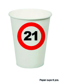 Verkeer 21 jaar: 8 paper cups