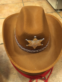 Cowboy hoed  Licht bruin