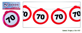 70 jaar verkeerslinger 12 meter 15 signs