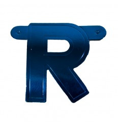 Banner letter R Blauw 1 pcs