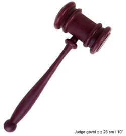 Judge's gavel plus minus 26 cm