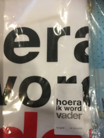 T-shirt maat XL Hoera ik wordt vader