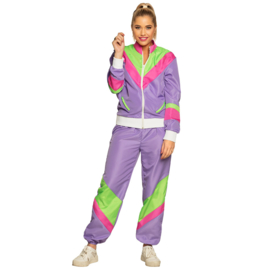Trainingspak Retro babe paars (L)