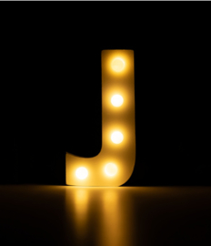 light Letter J