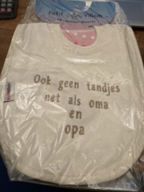 Slab. Ook geen tandjes net als oma en opa