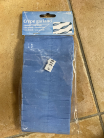 Crêpe geland 6 meter blauw