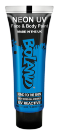 Hair Face Body paint 10 ml neon bleu