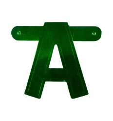 Banner letter A groen 1 pcs