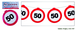 Verkeer 50  jaar verkeerslinger 12 meter 15 signs