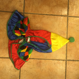 Clown cape muts 1/1.5 jaar (maat 74)
