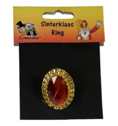 Sinterklaas ring groot rood