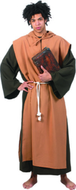 Medieval monk robe with hood belt maat 56/58