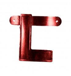 Banner letter L  Rood  1pcs