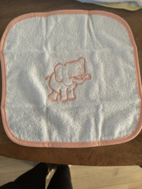 Spuugdoekje olifant Roze
