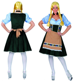 Dames Tirolian Maat 36/38 Dress, apron