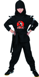 Ninja Shirt, Trousers, hood, belt maat 116