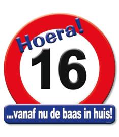 Hoera 16 jaar vanaf nu de baas in huis