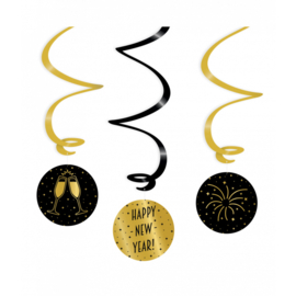 Swirl decorations - Happy new year