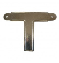 Banner letter T  Zilver 1 pcs