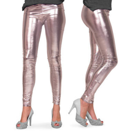 Legging Metalic zilver maat L/XL