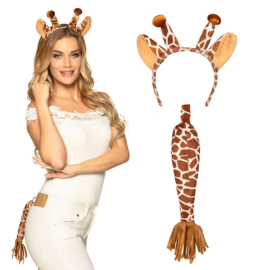 Set Giraffe Set Giraffe (diadeem en staart)