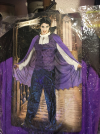 Halloween Shirt cape met aangehechte kraag en bef maat M/L