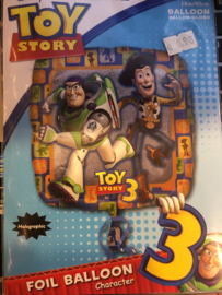 Toy story 43 cm wordt geleverd zonder helium