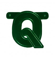 Banner letter Q Groen  1 pcs